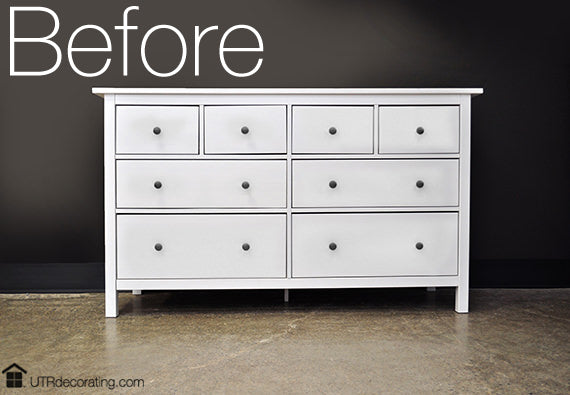 5 minute IKEA dresser makeover
